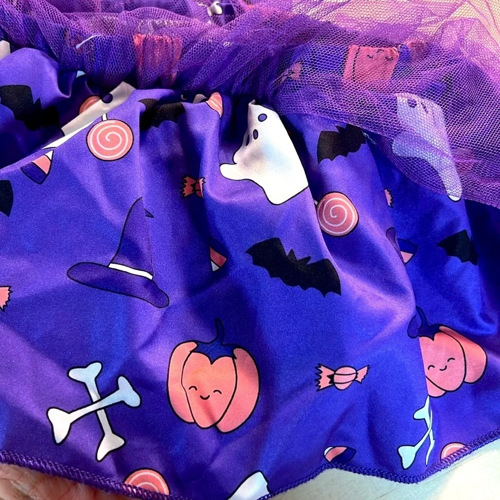 Purple Halloween Tutu Skirt Sz 12-18m